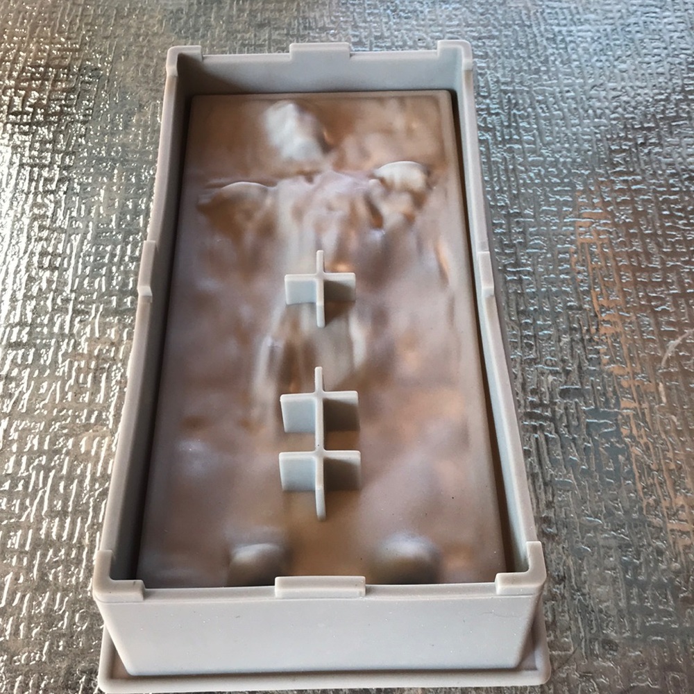 Star Wars Hans Solo in Carbonite silicone mold